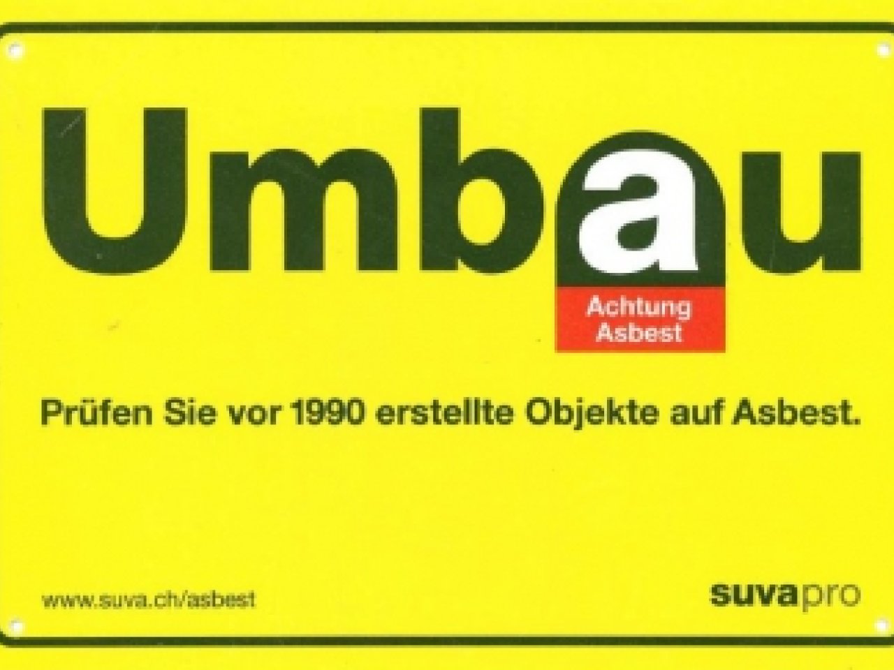 Bild Asbestsanierungen SUVA